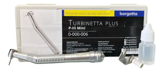 Pieza De Mano De Alta Velocidad TURBINETTA PLUS P - III - Borgatta