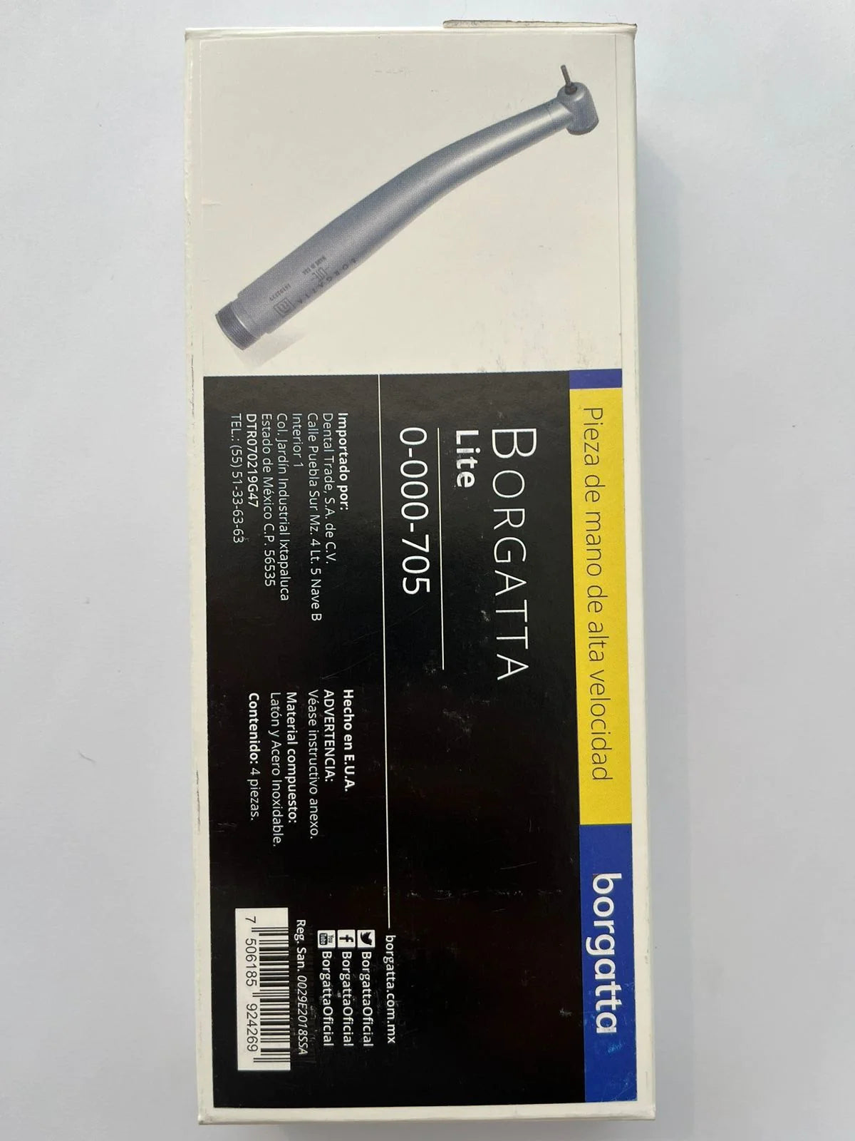 Pieza De Mano De Alta Velocidad PIEZA DE MANO LITE - Borgatta