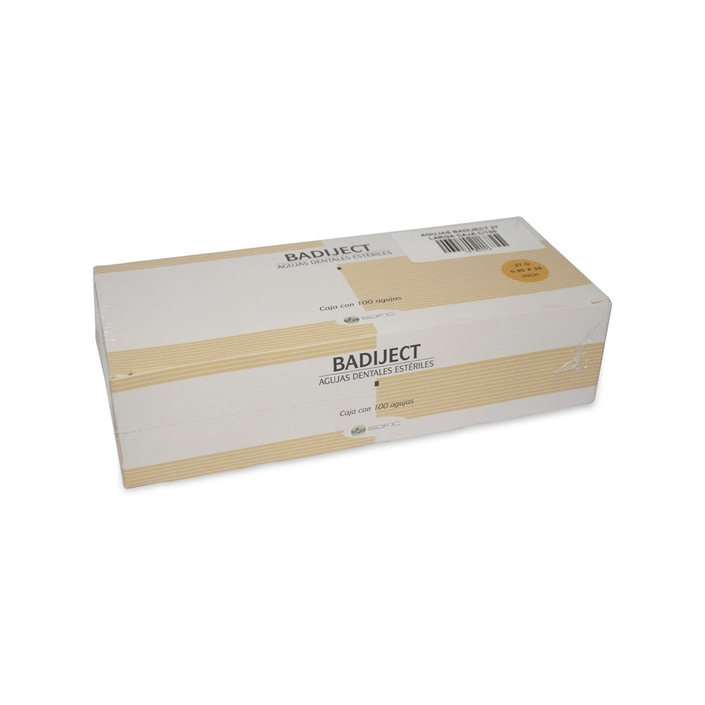 Agujas Dentales Largas  27G-0.40X35Mm Caja De 100 Piezas Zeyco