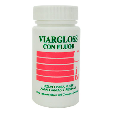 Polvo Para Pulir Amalgamas Y Resinas Viargloss Viarden Frasco Con 30 Grs